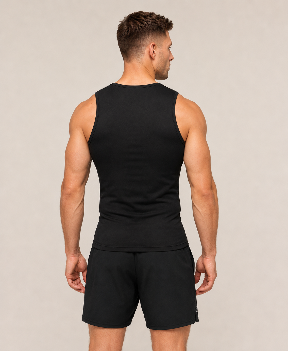 Compression Sleeveless Tank (Black)