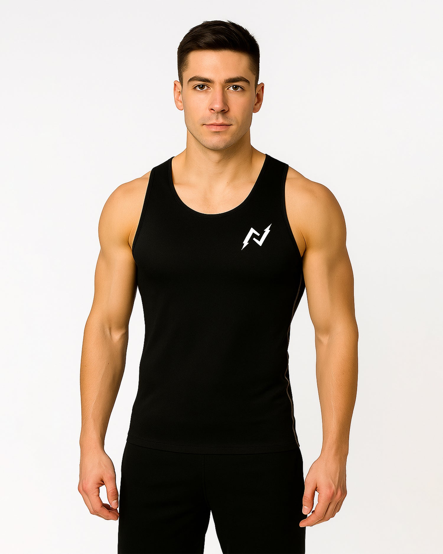 Compression Sleeveless Tank (Black)