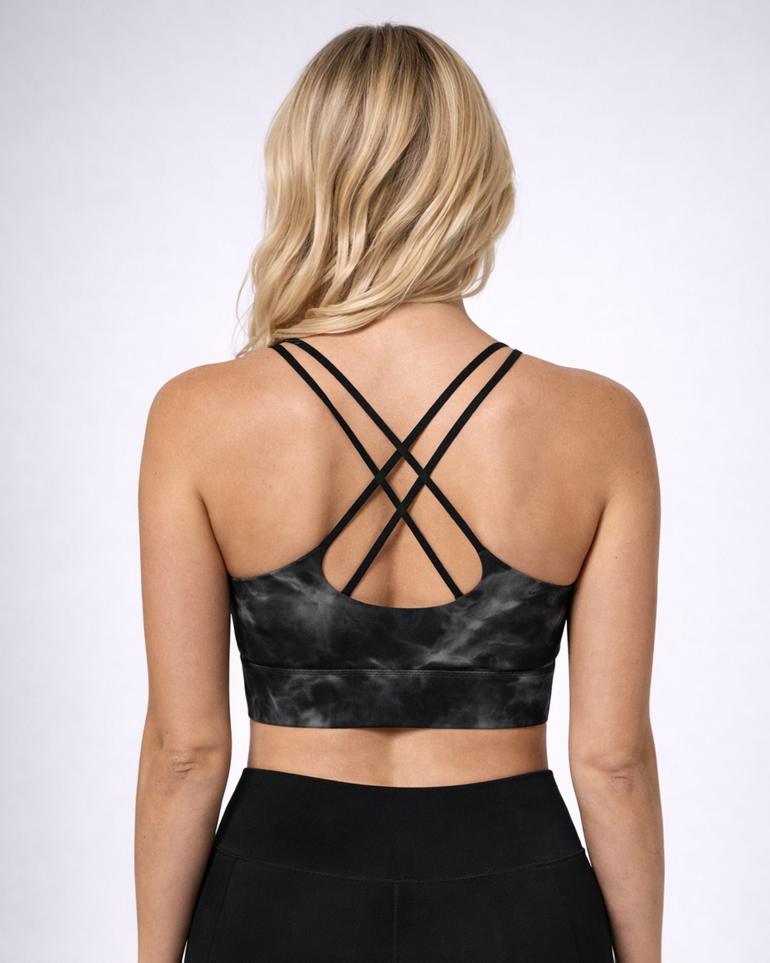 Tie Dye Black Sports bra