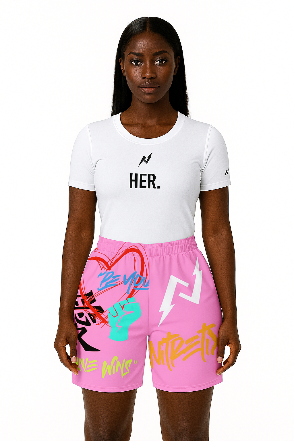 Love Wins Shorts Pink Women