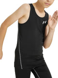 Kids Youth Compression Sleeveless Tank (Black)