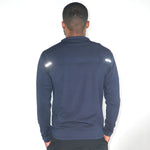 3 quarter Navy Blue Track Top Reflective