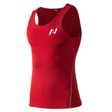 Compression Sleeveless Tank (Red)