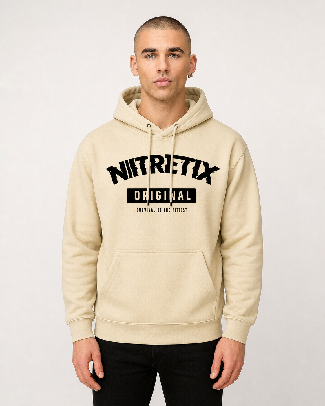 Nitretix Original Pullover Hoodie (Cream)
