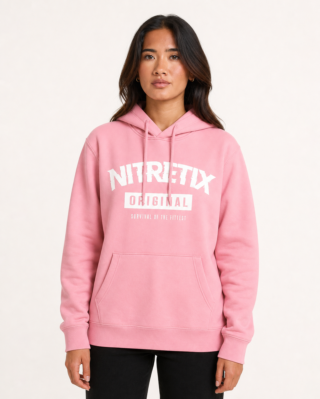 Nitretix Original Pullover Hoodie (Pink)