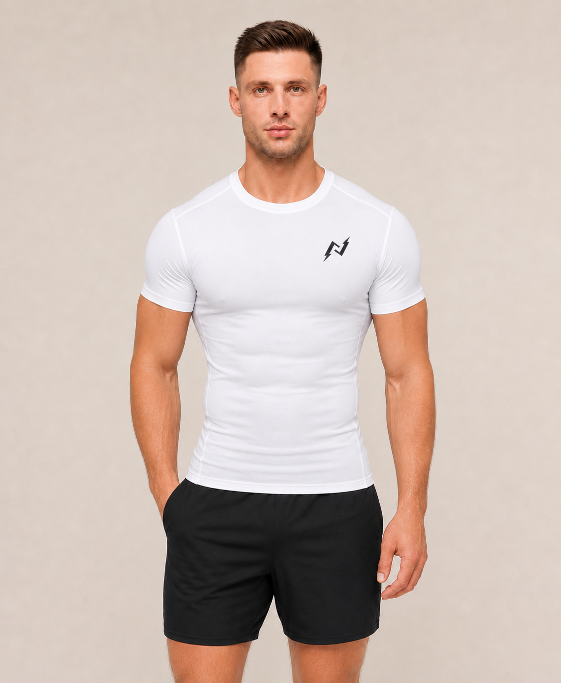 Compression Dry-Fit Tee White