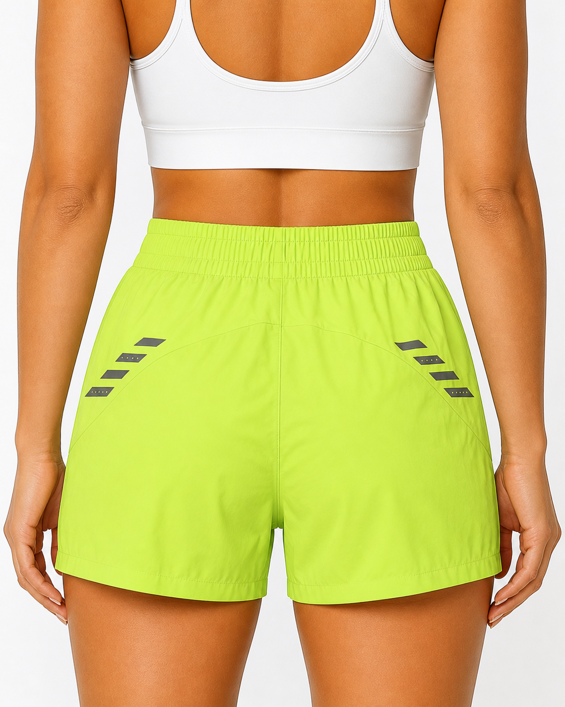 Velocity Running Shorts Lime Green