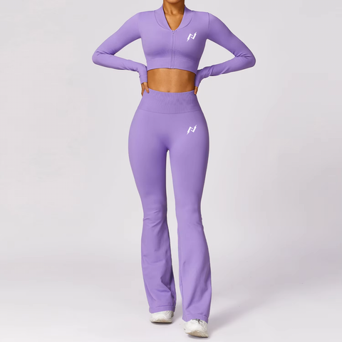 Flare 2 Piece Yoga Set (Lavender)