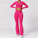 Flare 2 Piece Yoga Set (Pink)