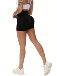 Yoga High Waisted Shorts (Black)