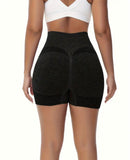 Yoga High Waisted Shorts (Black)