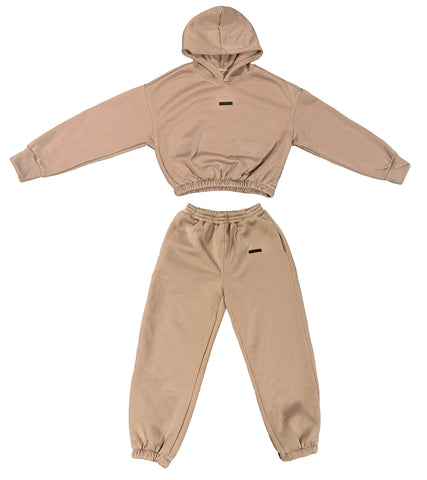 Comfort Women's Pullover Crop Sweatsuit