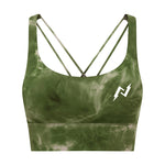 Tie Dye Green Sports bra