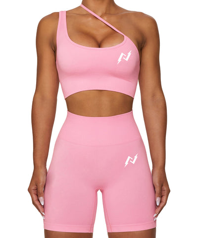 1 Strap Yoga Short Set (Pink)