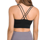 X Strap Black Sports bra