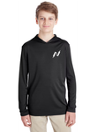 Kids Hooded Long Sleeve Dri Fit Tee