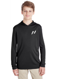 Kids Hooded Long Sleeve Dri Fit Tee