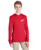 Kids Hooded Long Sleeve Dri Fit Tee