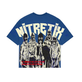 "Trouble" Oversize Tee (Blue)