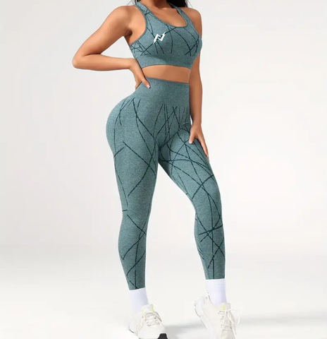 2 Piece Scribble Yoga Set