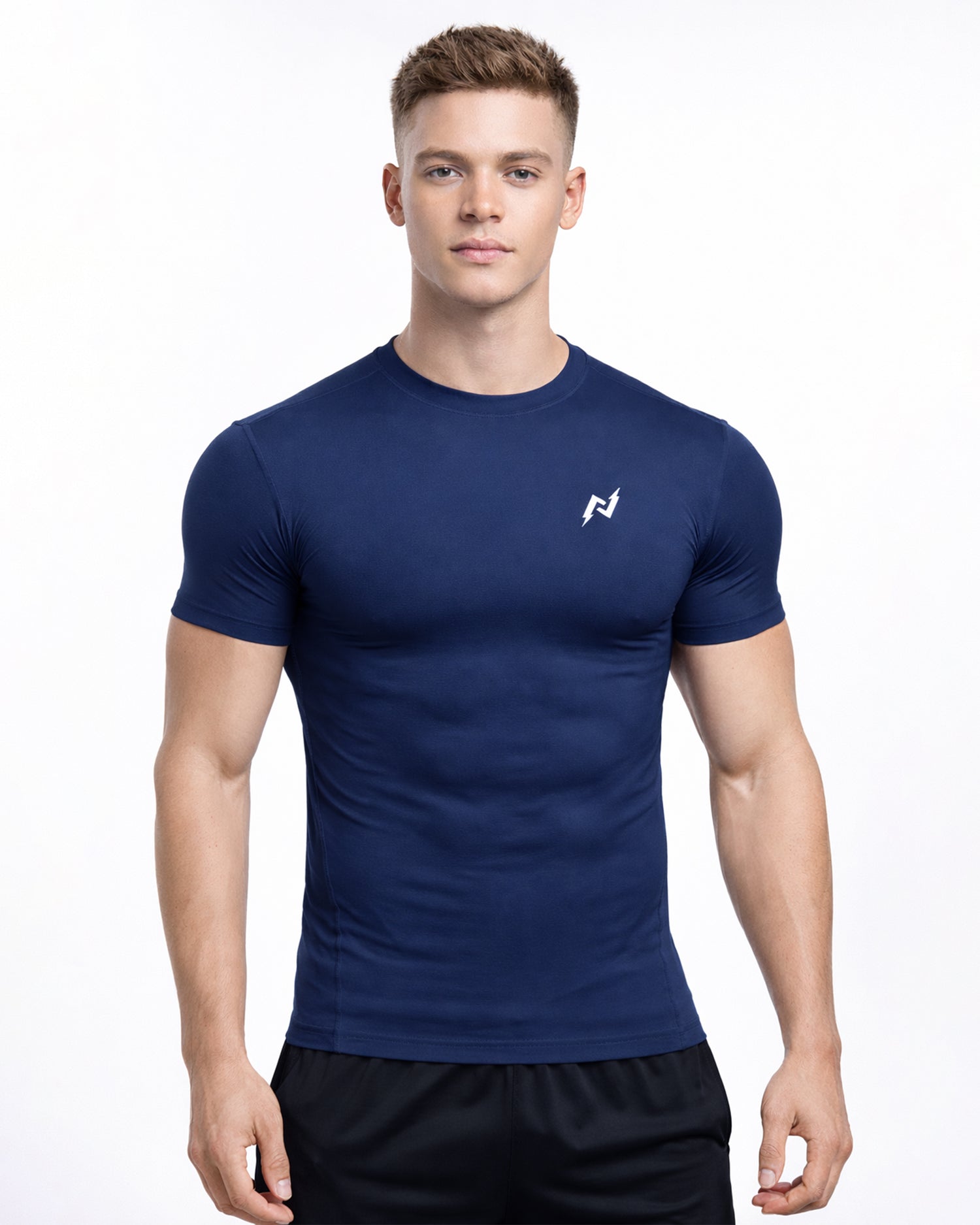 Compression Dry-Fit Tee Navy Blue