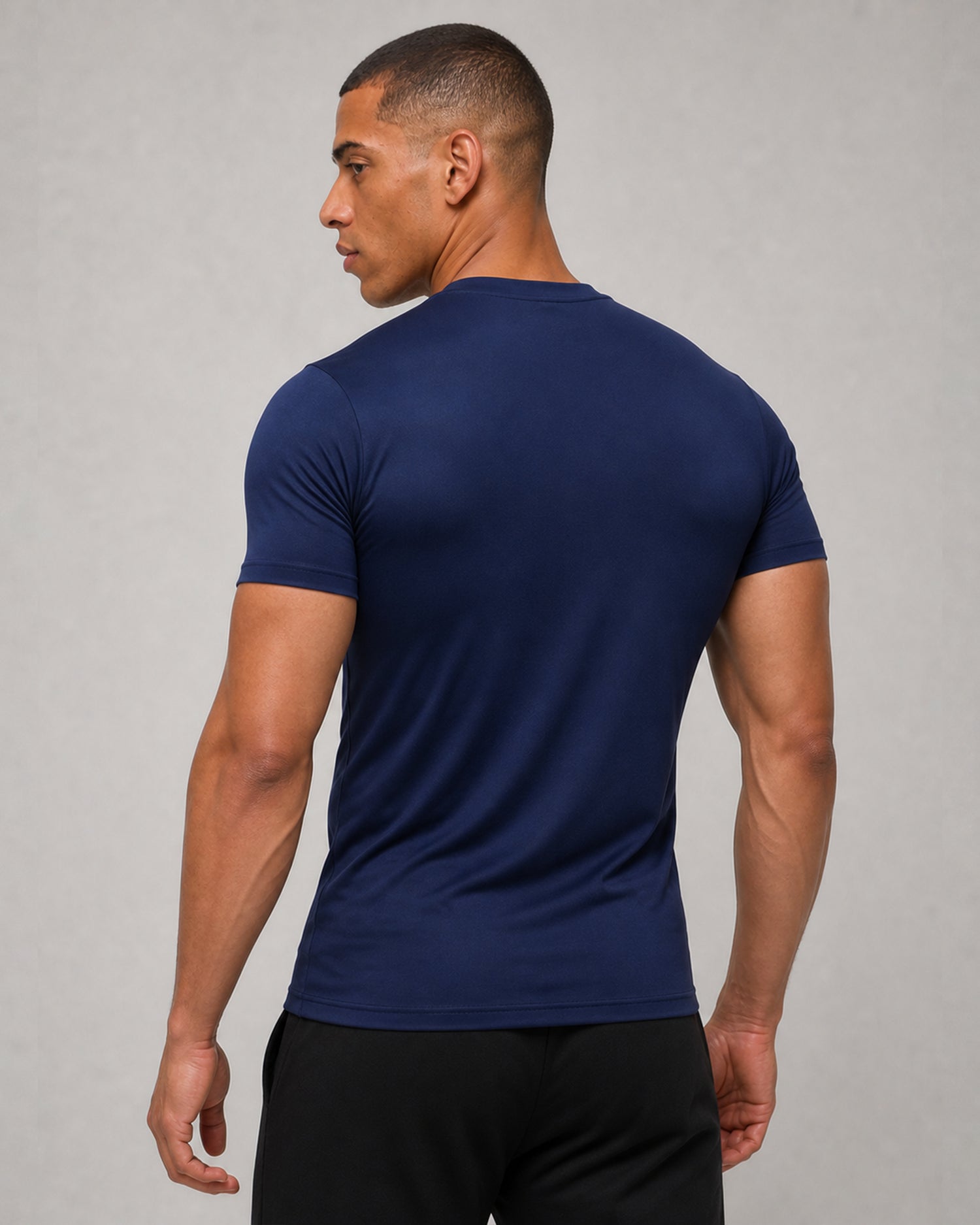 Compression Dry-Fit Tee Navy Blue