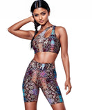 Diamond Snake Skin 2 Piece Yoga Set