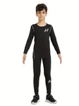 Kids Youth Compression Pants (Black)