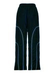 Oversized Women's Cargo Track Pants (Navy Blue)