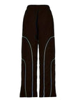 Oversized Women's Cargo Track Pants (Black)