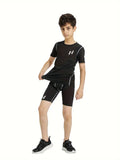 Kids Youth Compression Shorts (Black)