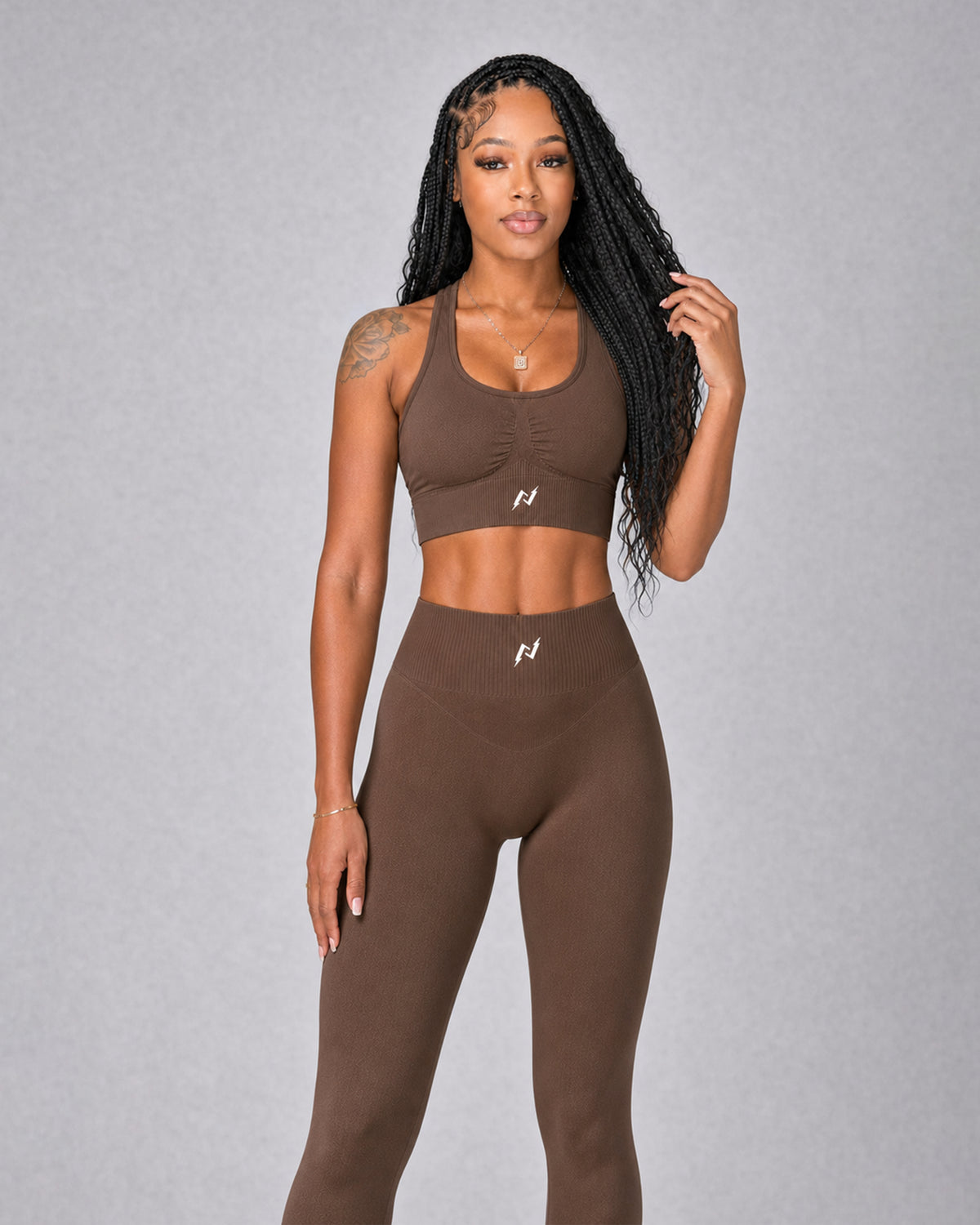 Elevate 2 Piece Yoga Set (Chocolate)
