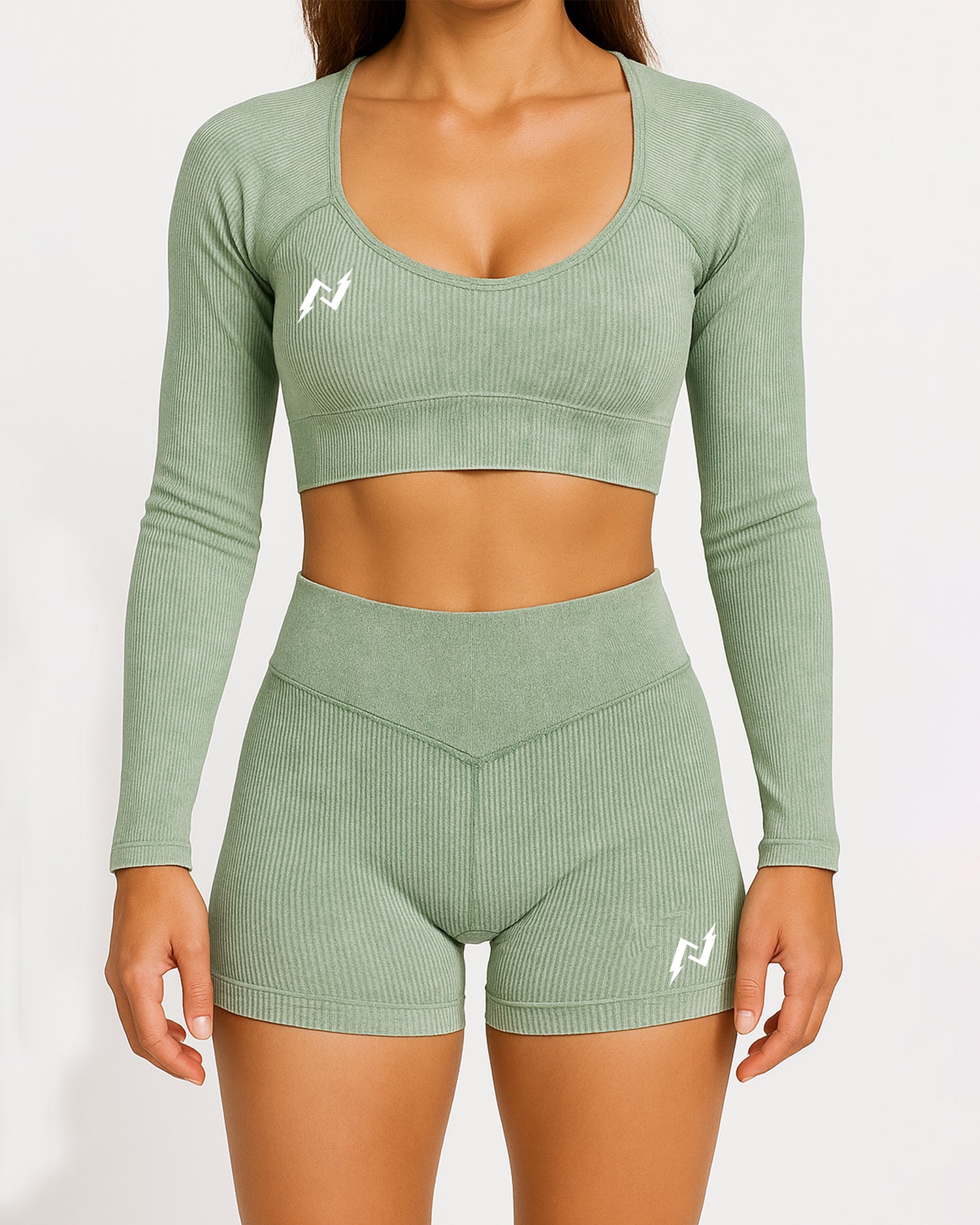 Stonewashed 2 Piece Yoga Set