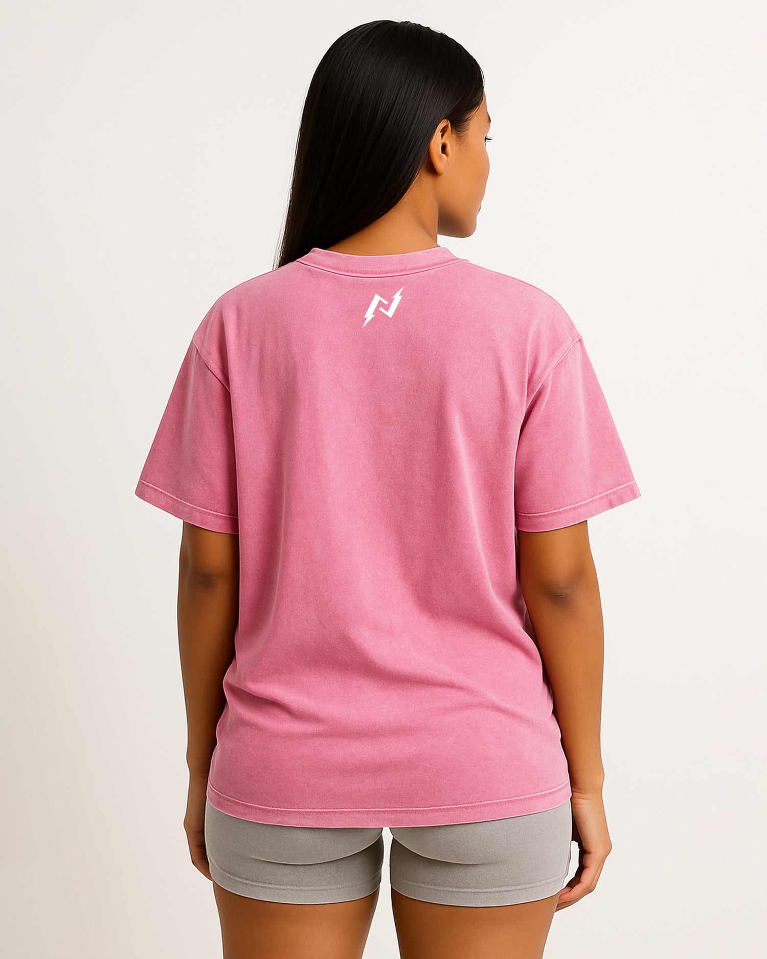 Stonewash Oversized Tee (Pink)