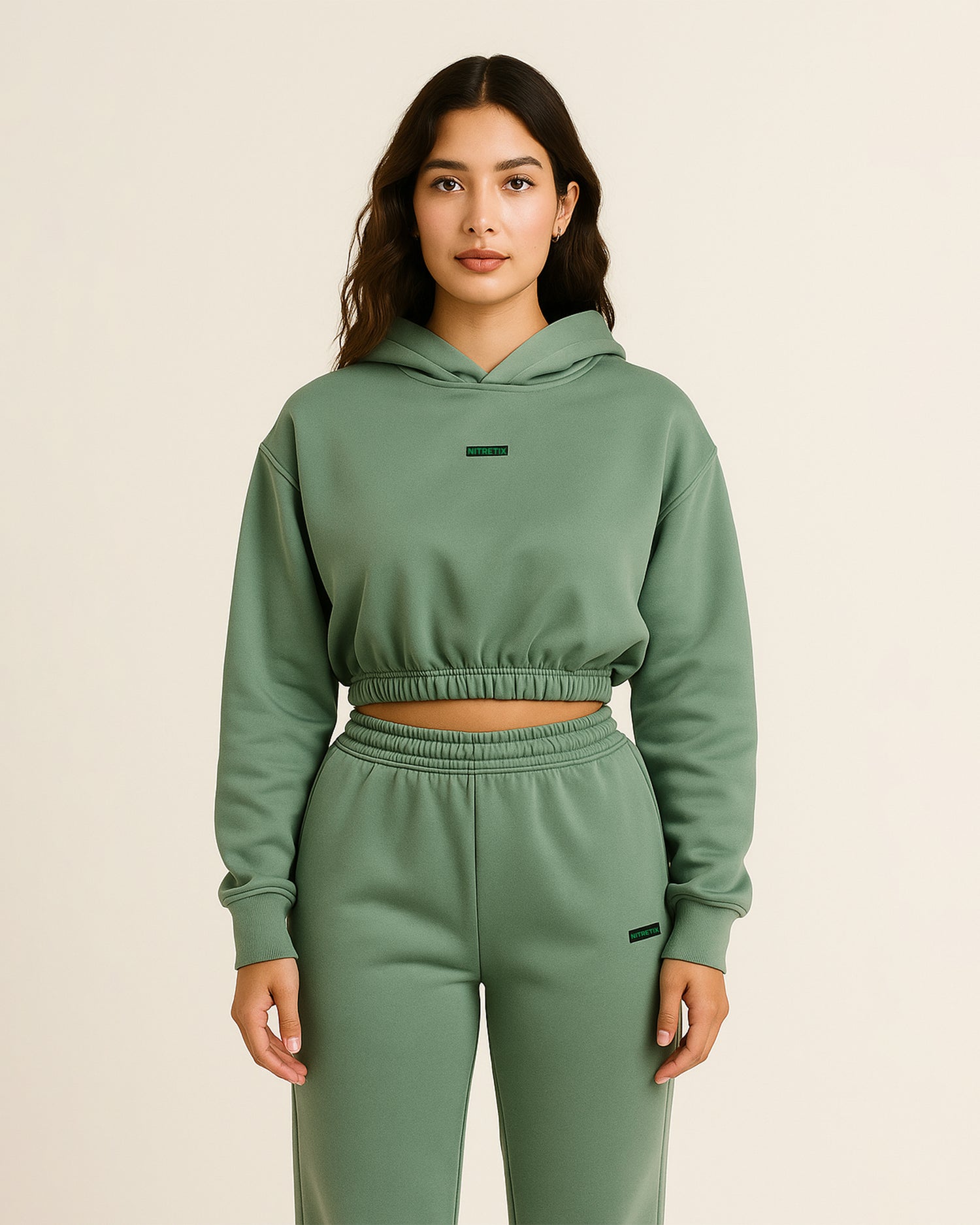 Comfort Women's Pullover Crop Sweatsuit
