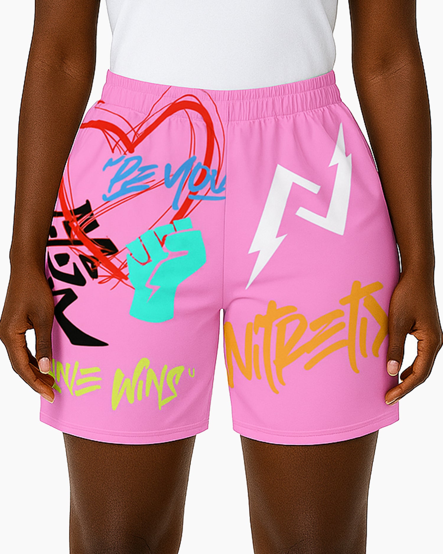 Love Wins Shorts Pink Women