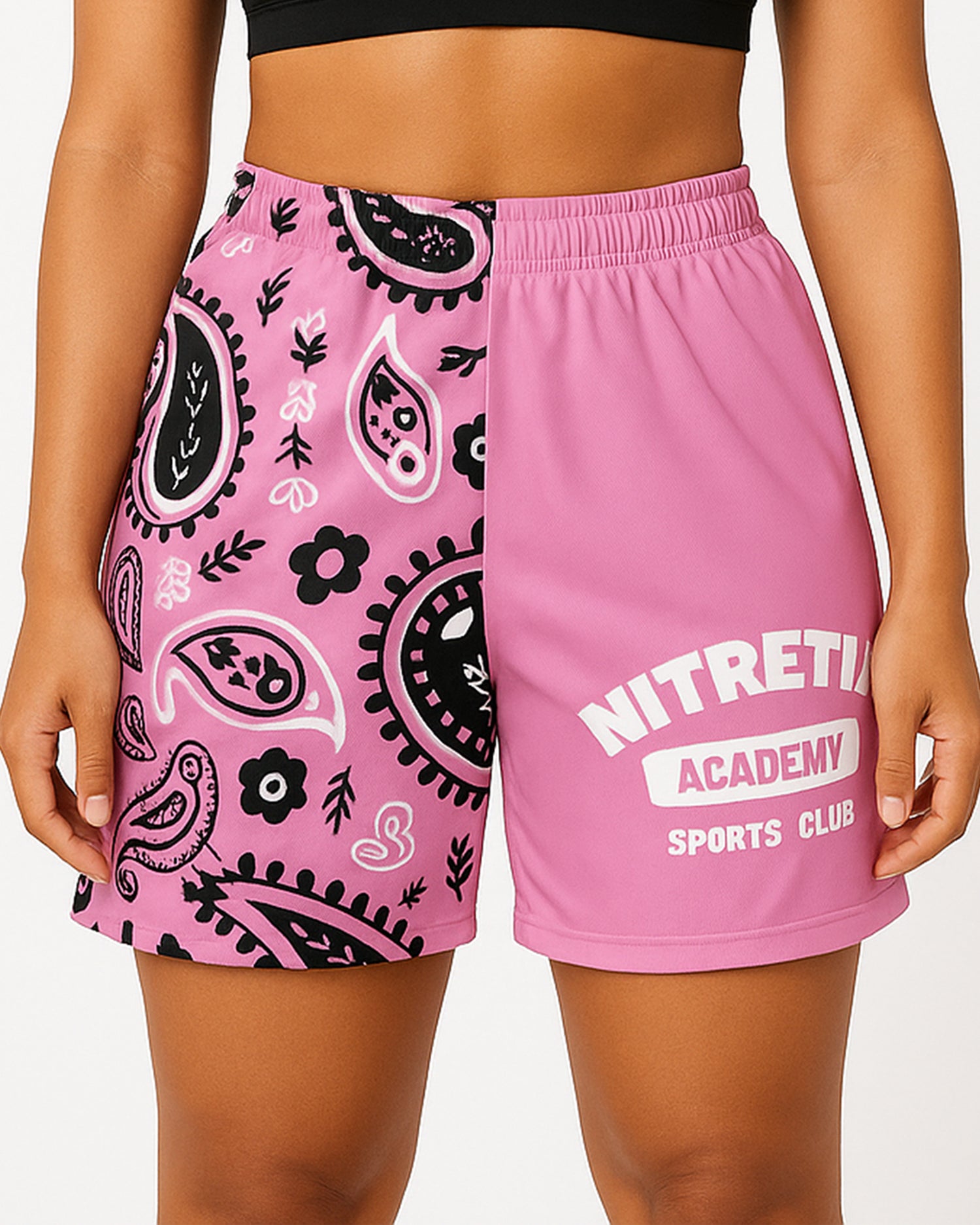 Pink Bandana Mesh shorts