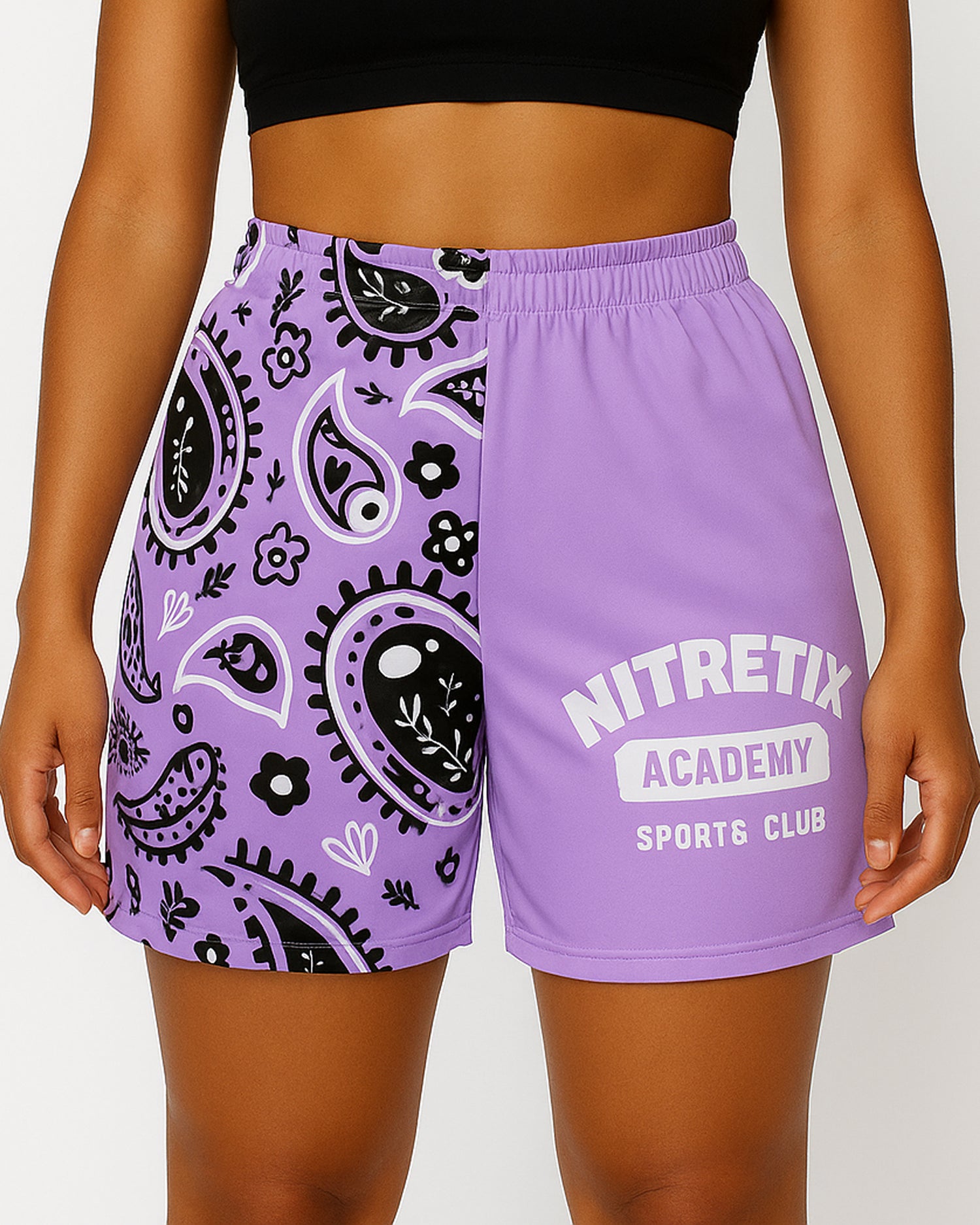 Purple Bandana Mesh shorts