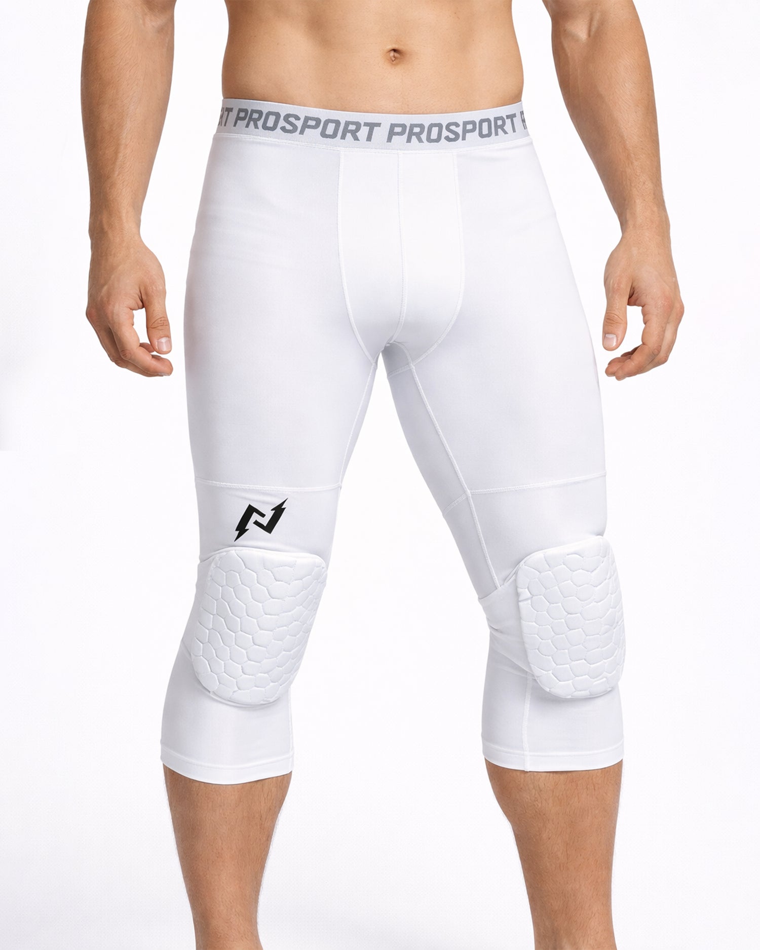 Compression 3 Quarter Padded Knee Tights