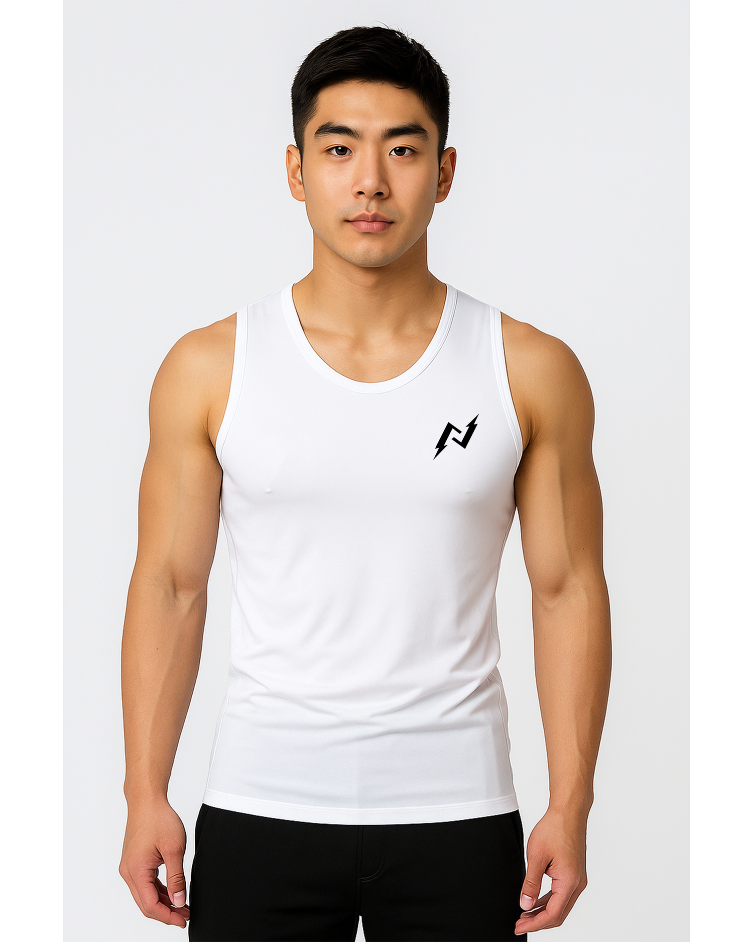 Compression Sleeveless Tank (White)