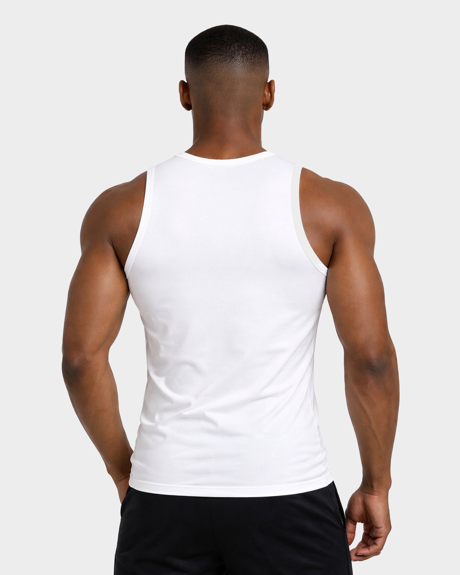 Compression Sleeveless Tank (White)