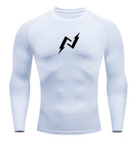 Compression Long Sleeve Top White