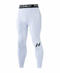 Unisex Compression Tights White